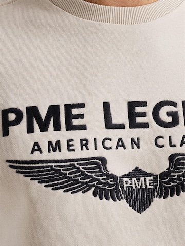 PME Legend Collegepaita 'Sweatshirt with logo' värissä valkoinen