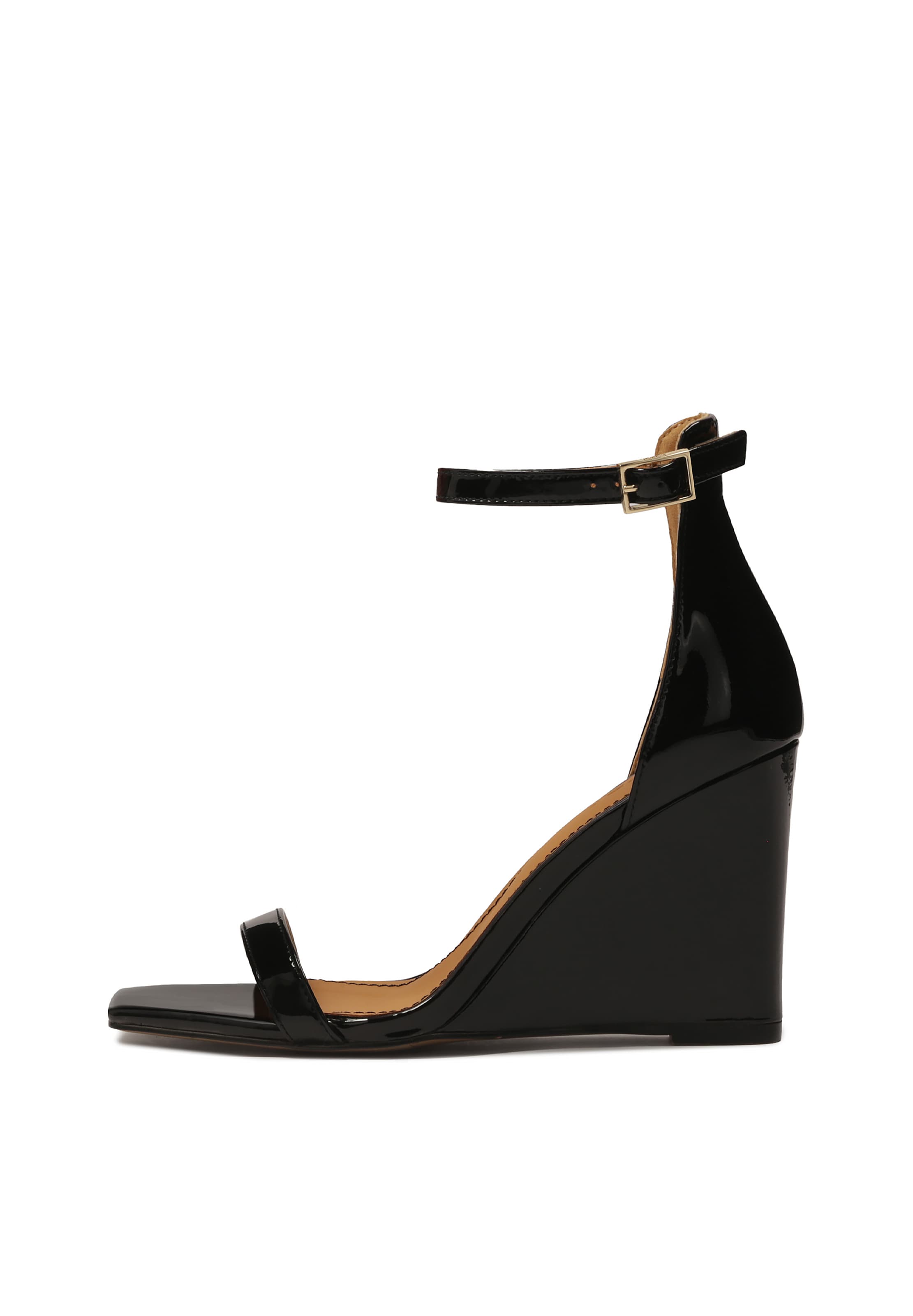 Kazar - Sandalias en negro: frente