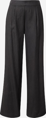Pantaloni con pieghe 'JOLANDA' di VILA in nero: frontale