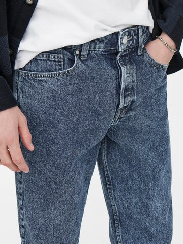 Regular Jeans 'Edge' de la Only & Sons pe albastru