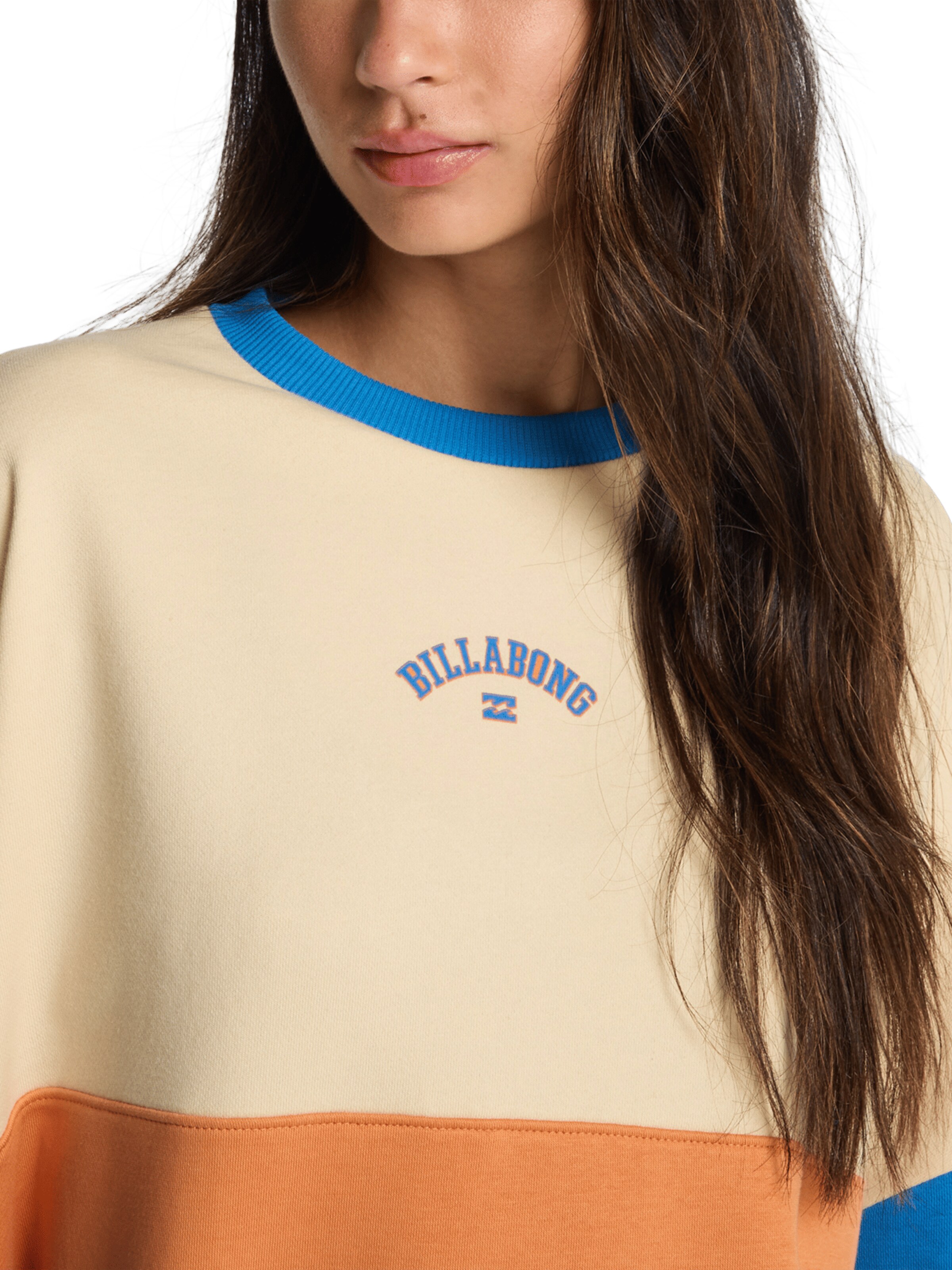 BILLABONG Sweatshirt 'Jump Around Block' in Beige