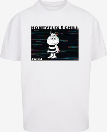 T-Shirt F4NT4STIC en blanc : devant