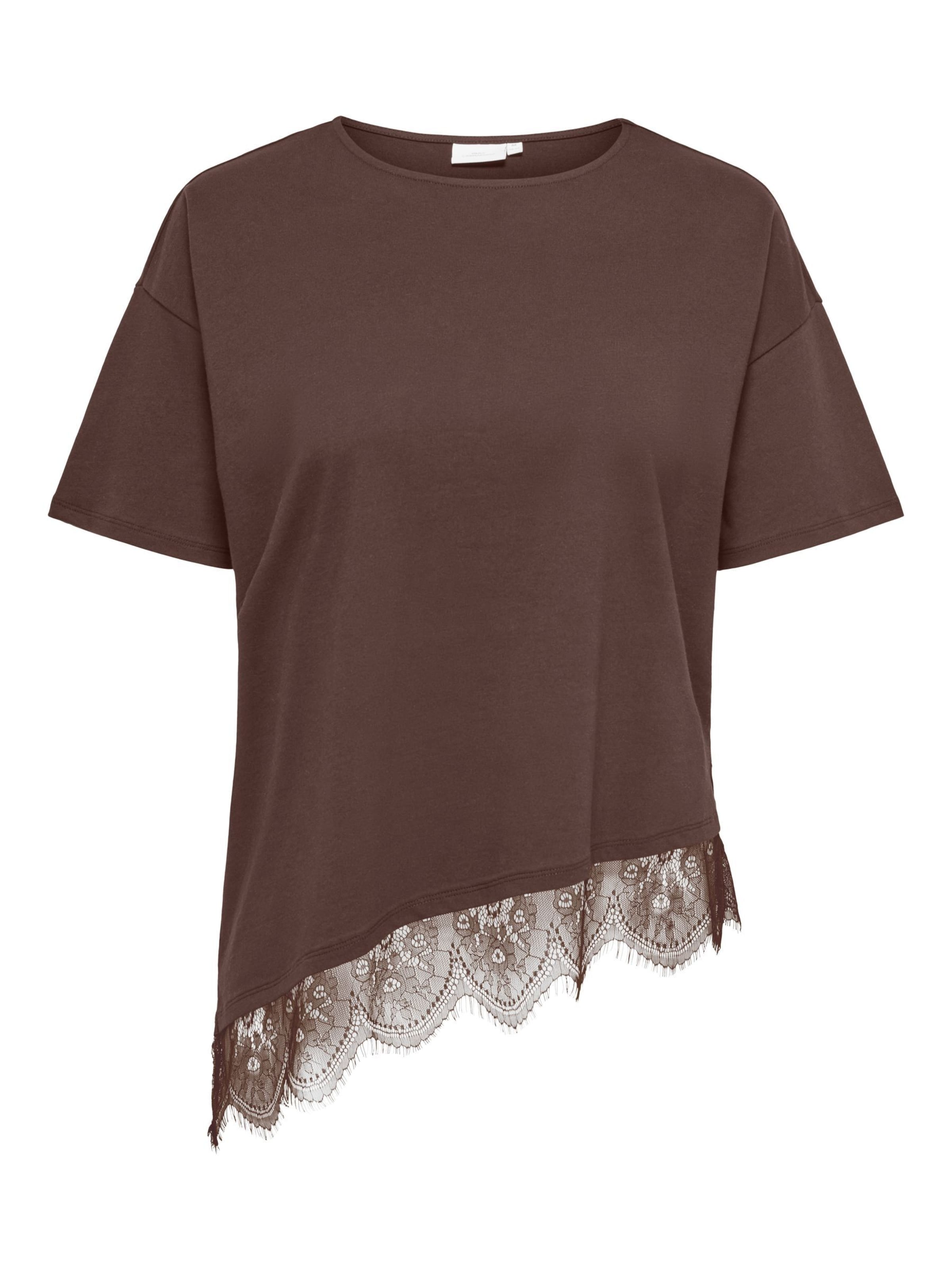 ONLY Carmakoma Shirt 'CARCast' in Bruin: voorkant