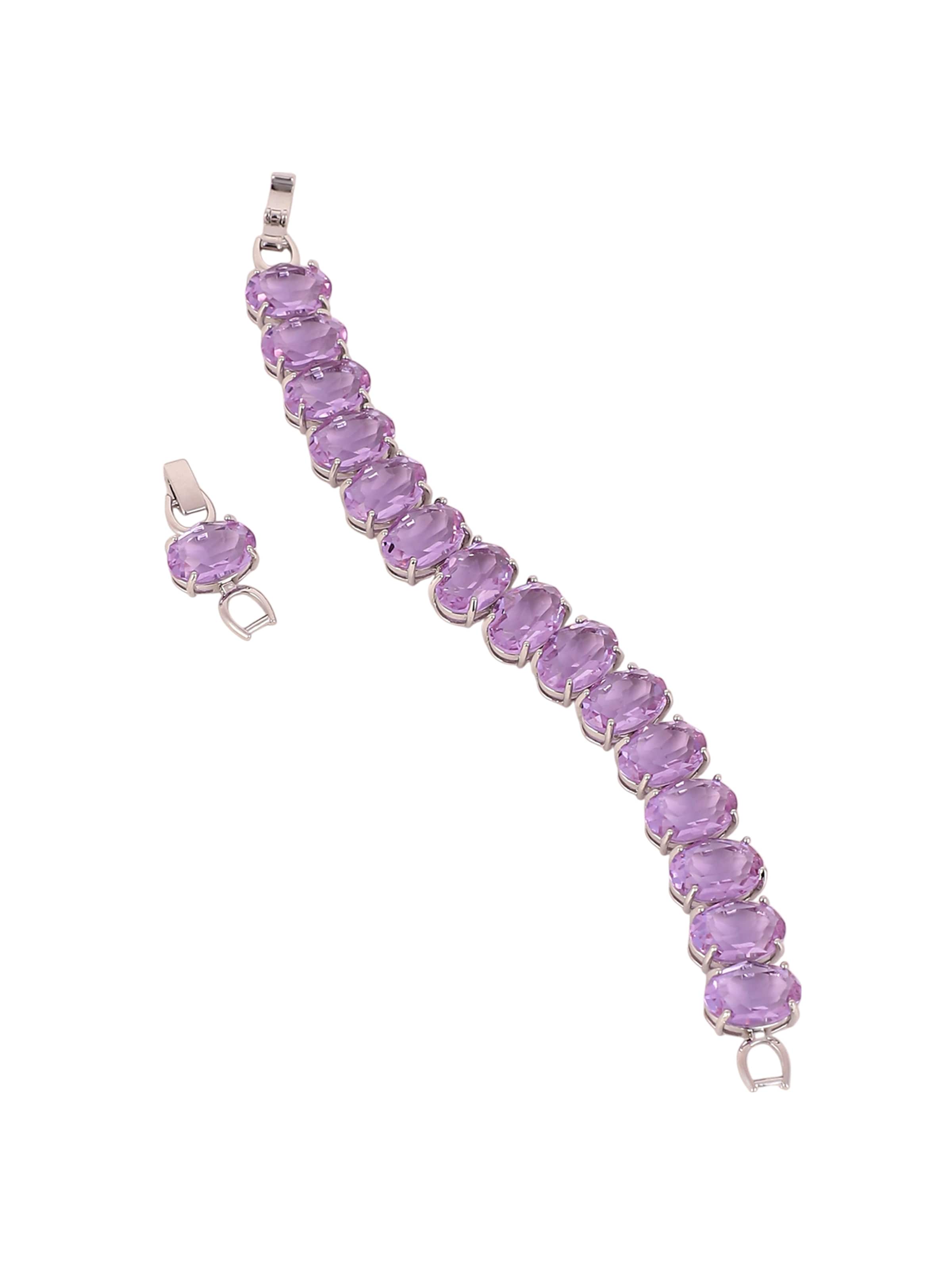 SOHI Гривна 'Ivy' в лилав: отпред