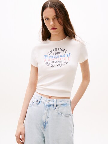 Tommy Jeans Μπλουζάκι 'New York' σε λευκό: μπροστά
