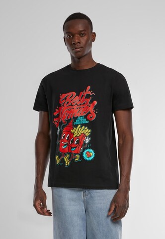 MT Men Shirt 'Best Homies' in Zwart