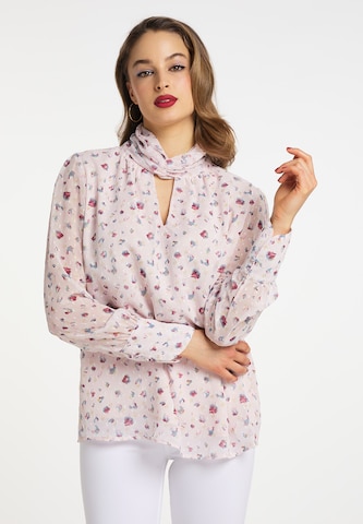 faina Blouse in Roze: voorkant