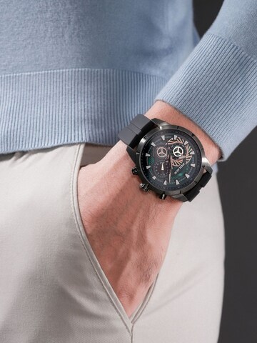 Montre à affichage analogique POLICE en vert : devant