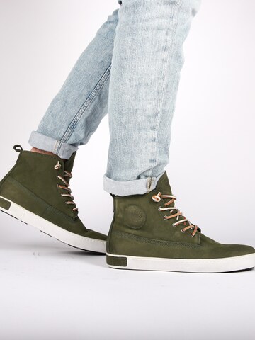 BLACKSTONE - Sapatilhas altas 'Icon AM02' em verde