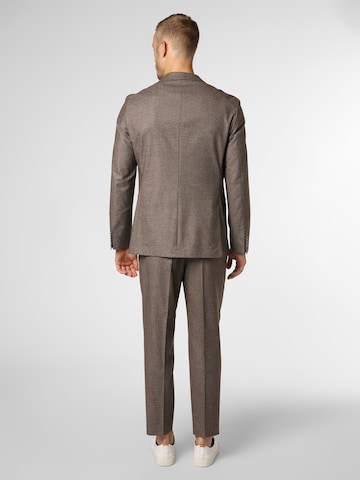 BOSS Black Slim fit Suit 'Jaye' in Brown