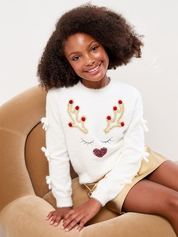 Lipsy Sweater 'Christmas' in Beige