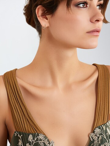 Lucardi Earrings in Silver: front