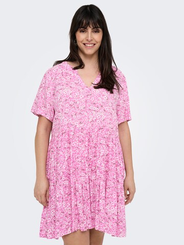 ONLY Carmakoma Сарафан 'CARZALLY THEA' в Ярко-розовый: спереди