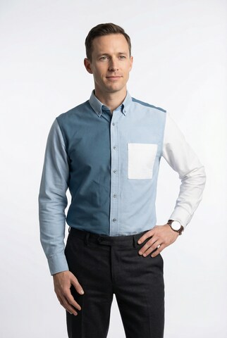 OLYMP Regular fit Button Up Shirt in Blue: front