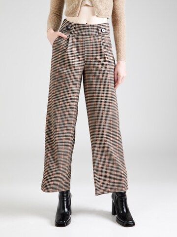 JDY - Pierna ancha Pantalón plisado 'GEGGO MIA' en beige: frente