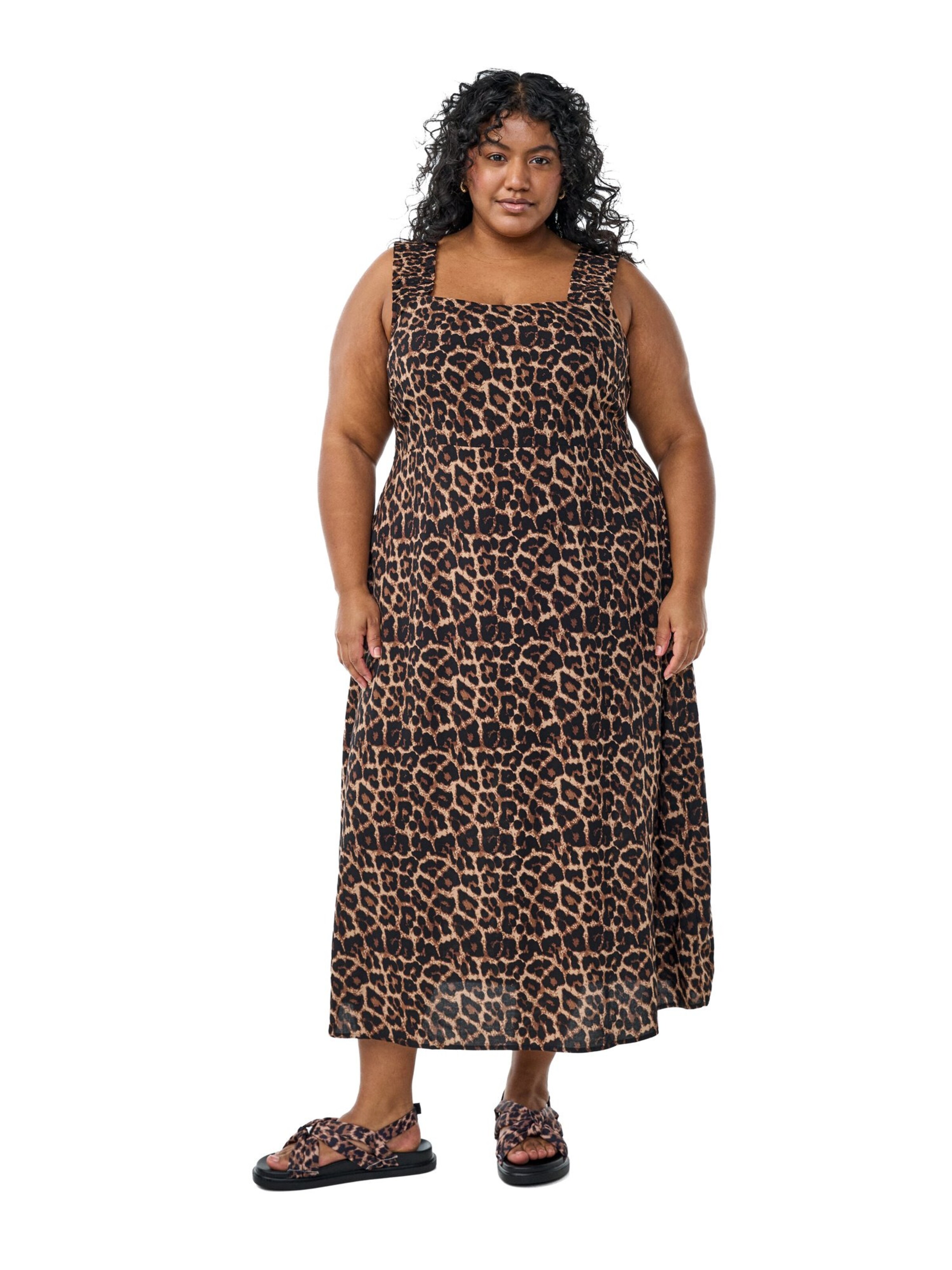 Flash by Zizzi Сарафан 'BILLY' в Коричневый: спереди