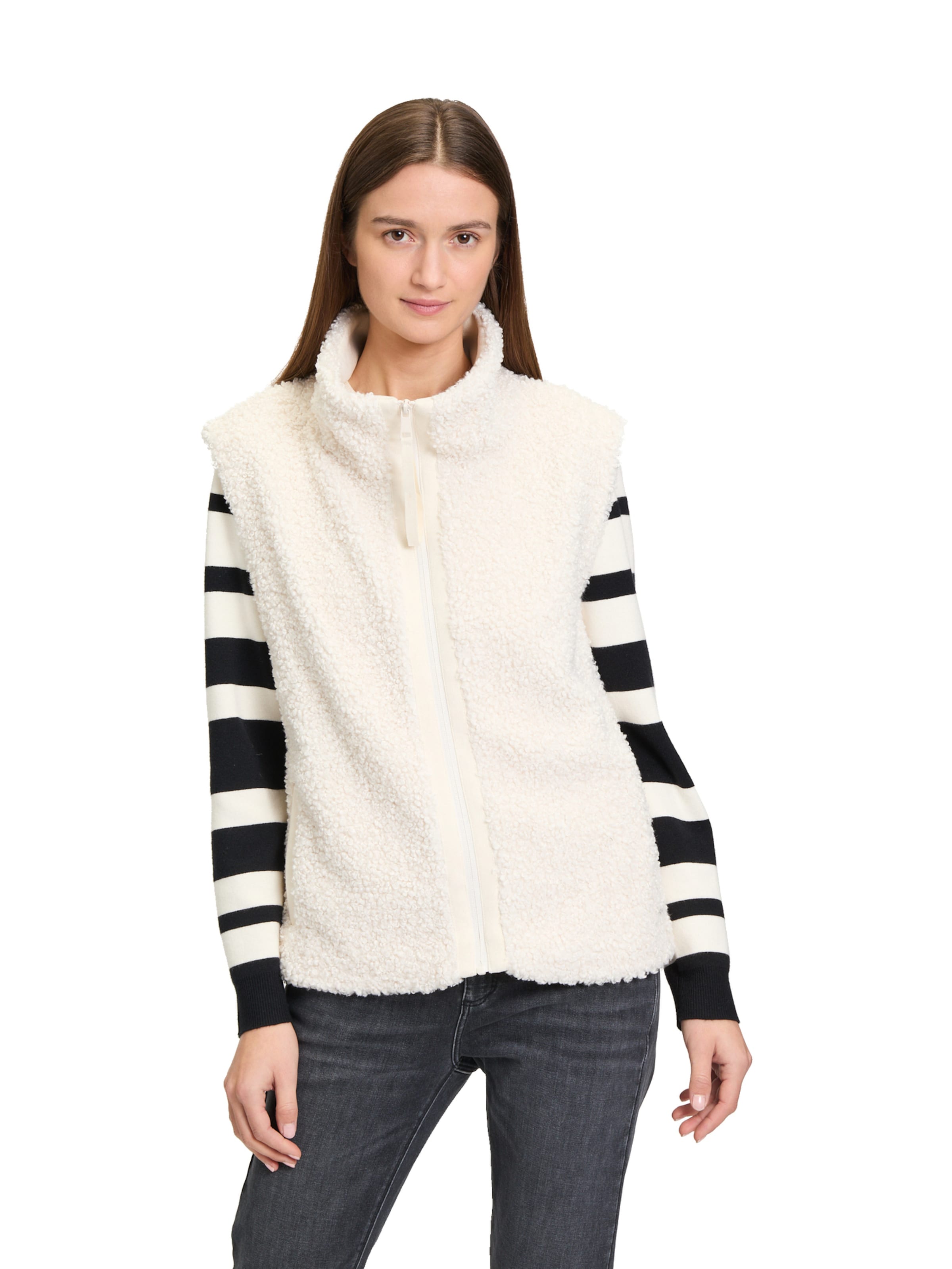 Betty & Co Bodywarmer in Beige: voorkant