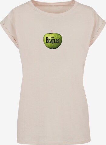 Merchcode Shirt 'Beatles - Apple' in Pink: predná strana