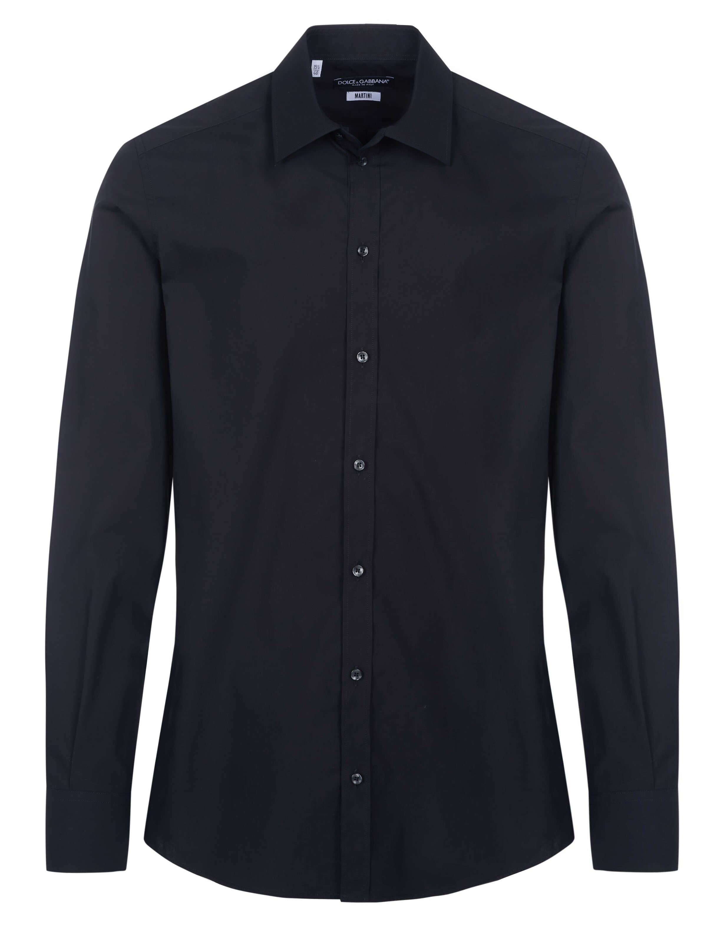 DOLCE & GABBANA Shirt 'Dolce & Gabbana Gold Collection-Hemd' in Zwart: voorkant