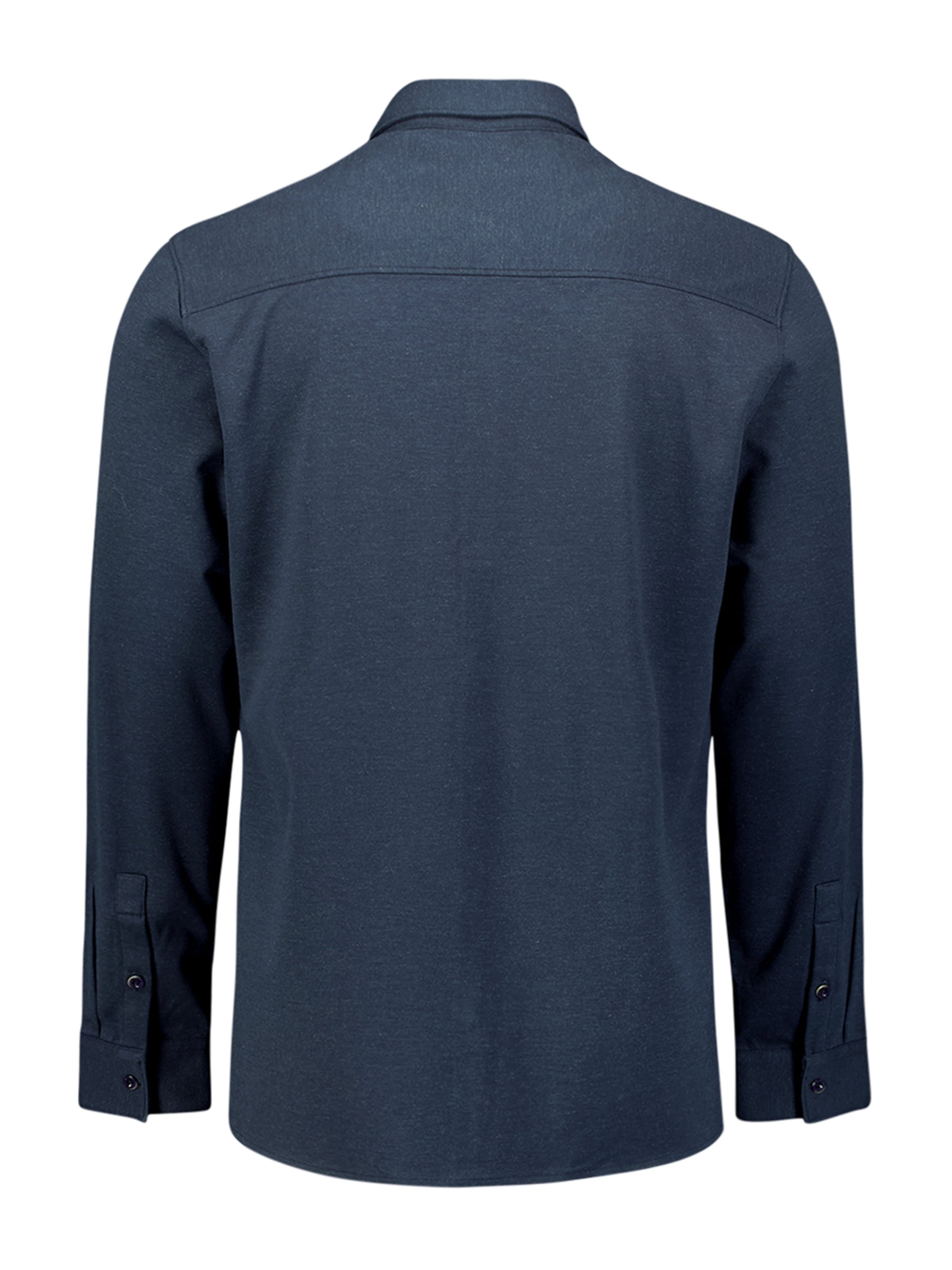 No Excess Slim fit Overhemd in Blauw
