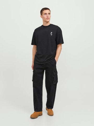 melns JACK & JONES T-Krekls 'HEKTOR'