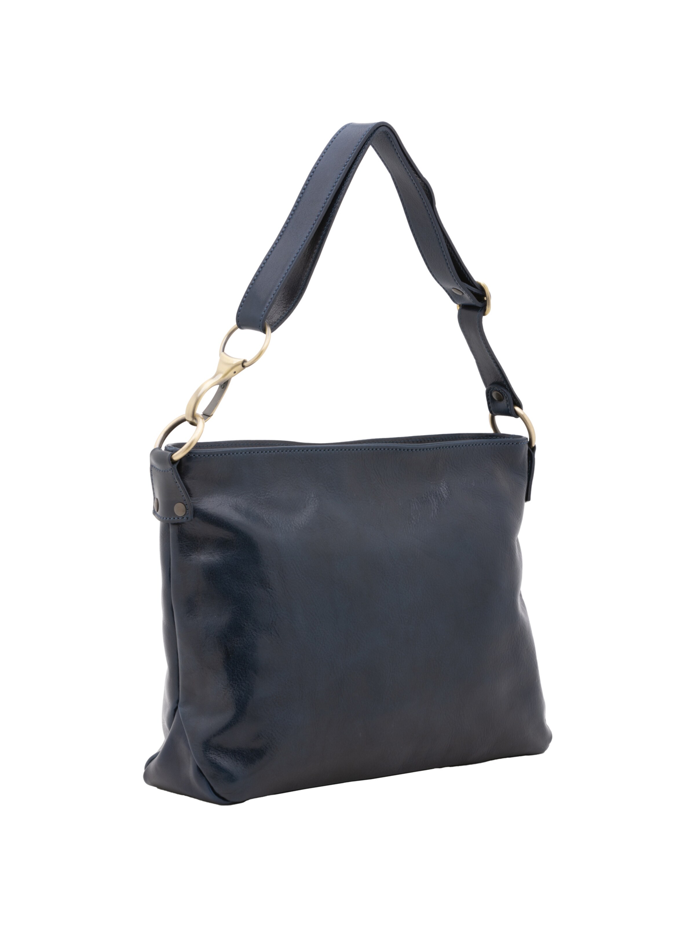 Borsa a spalla 'Borsa a Spalla Donna Pelle Vacchetta - Tracolla Regolabile e Zip' di I Fratelli in blu