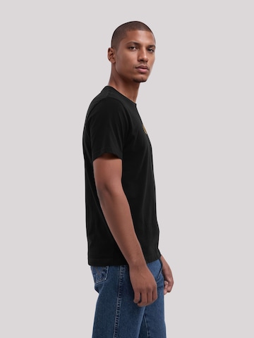 F4NT4STIC T-Shirt 'Happy Flower' in Schwarz