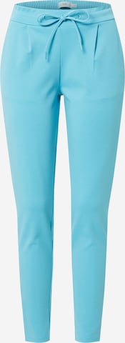 ICHI Slimfit Kalhoty – modrá: přední strana