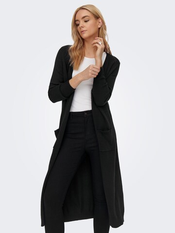 Cardigan 'Lesly' ONLY en noir : devant