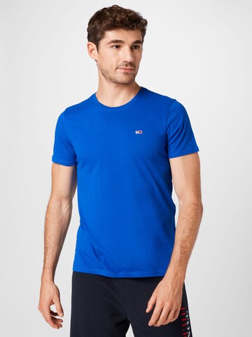 T-Shirt Tommy Jeans en bleu : devant