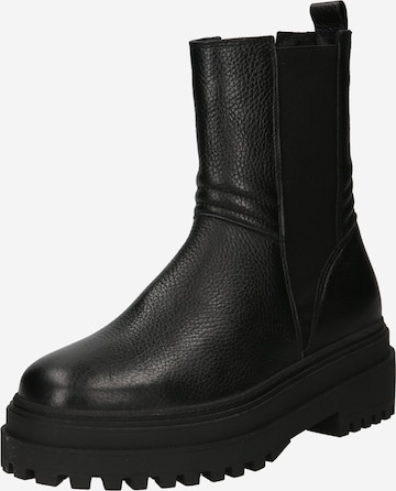 PS Poelman Chelsea Boots in Schwarz: predná strana