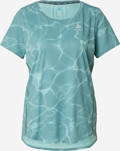 ODLO T-shirt fonctionnel en bleu cyan / blanc, Vue avec produit