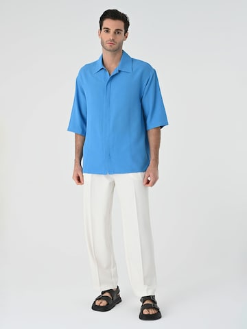 Antioch Comfort fit Button Up Shirt in Blue