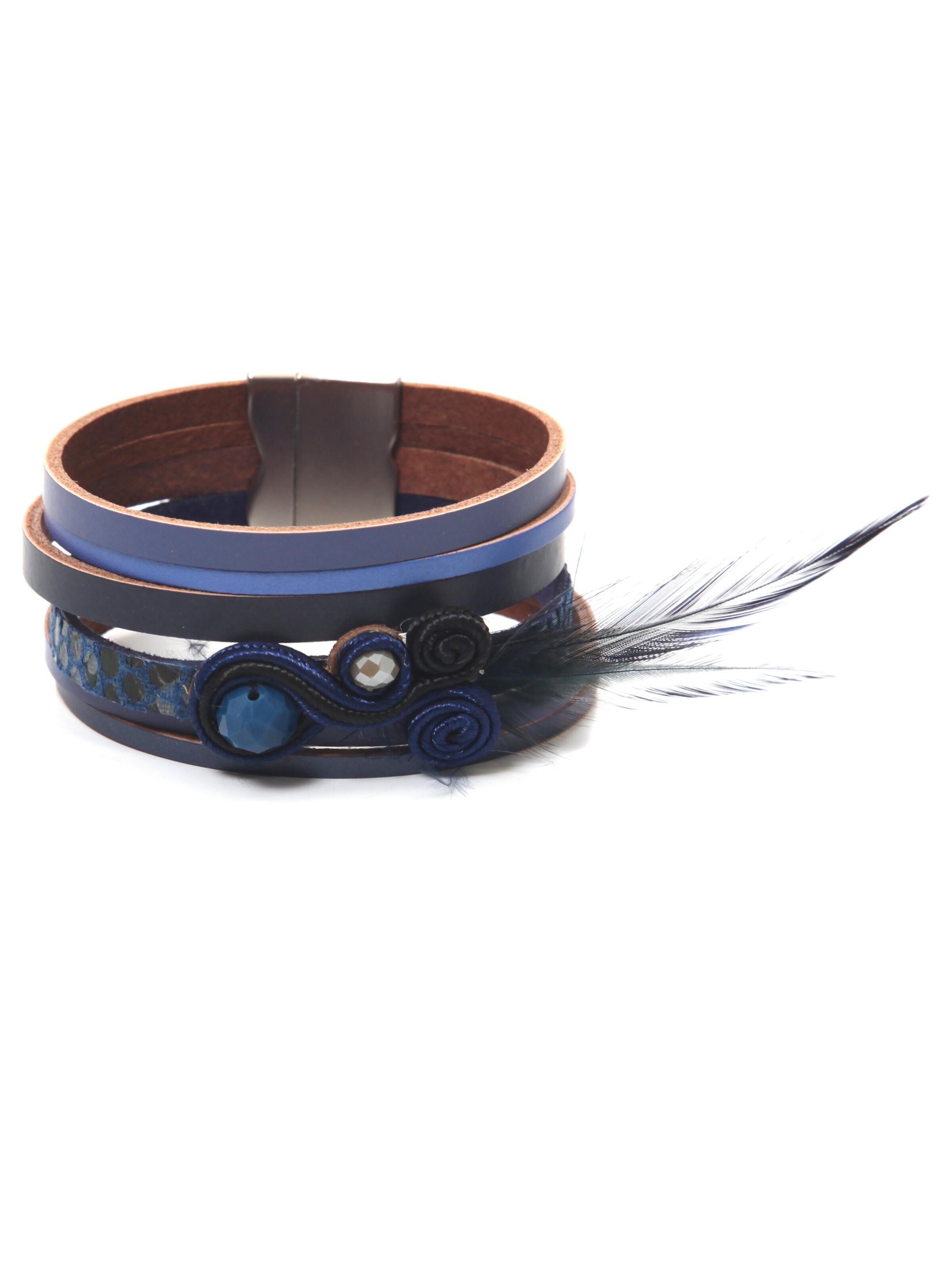 COLLEZIONE ALESSANDRO Bracelet 'India' in Blue: front