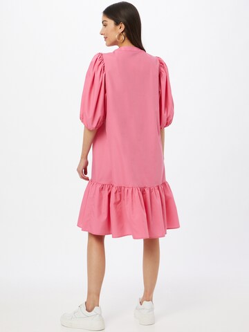 Gina Tricot Shirt Dress 'Slogan' in Pink