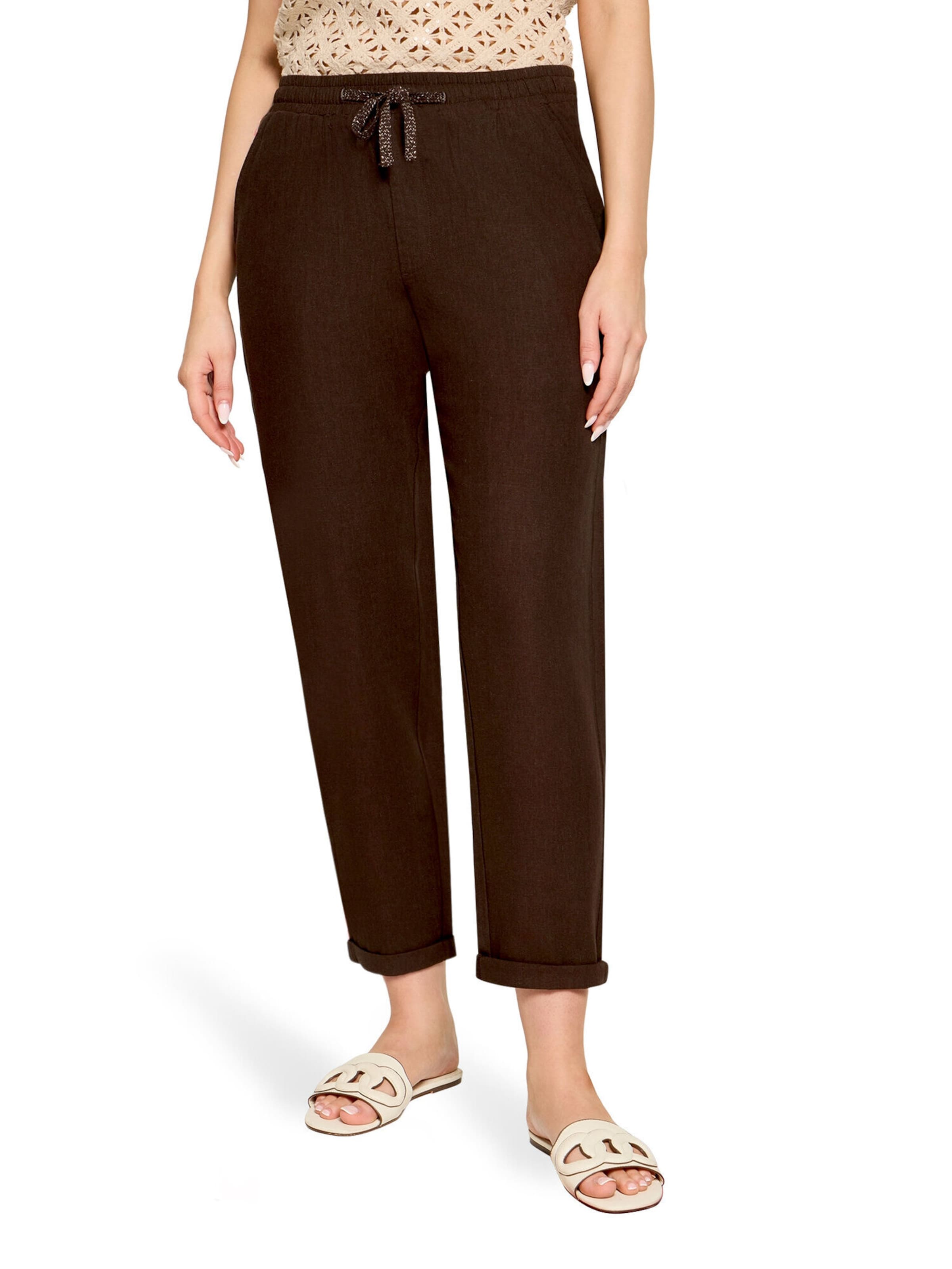 Cartoon Loosefit Broek in Bruin: voorkant