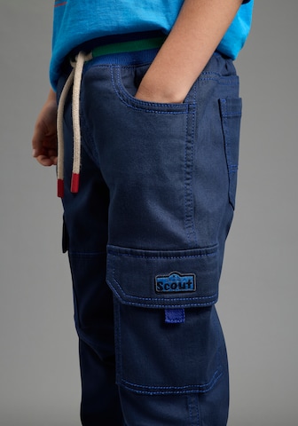SCOUT Regular Cargohose in Blau