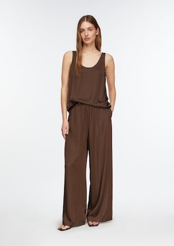Wide Leg Pantalon COMMA en marron