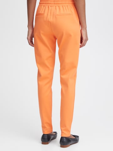 ICHI Tapered Pants 'KATE' in Orange