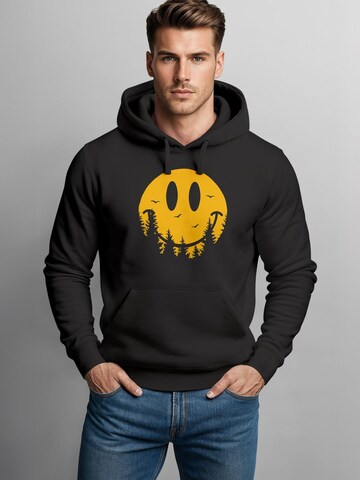 Neverless Sweatshirt 'Smile Forest' in Black