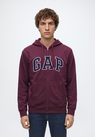 GAP Sweatjacke 'HERITAGE' in Rot: Vorderseite