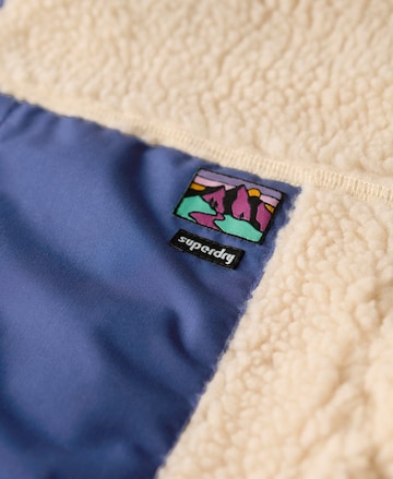 Superdry Fleece jas in Beige