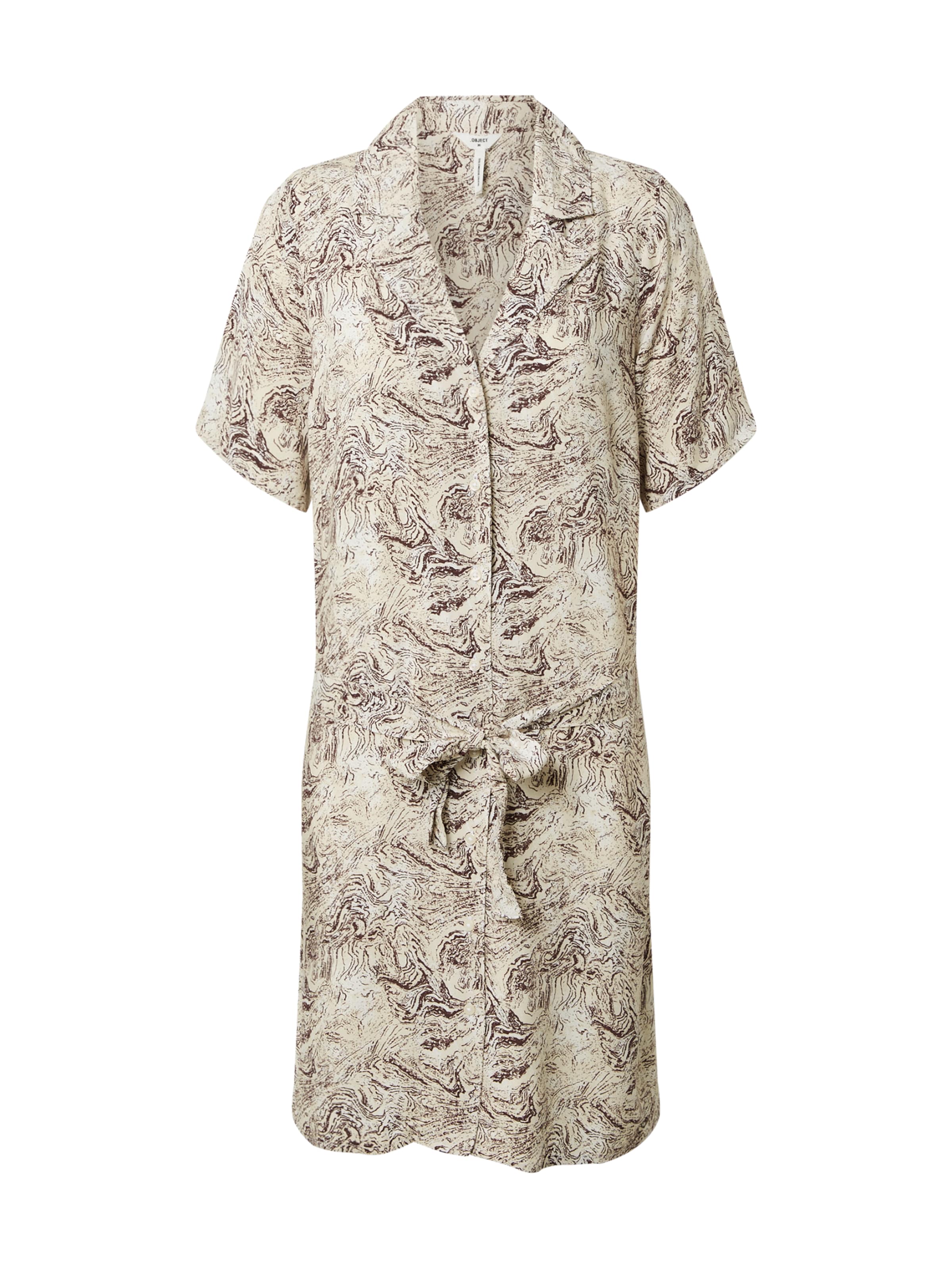 Abito camicia 'KINNA' di OBJECT in beige: frontale