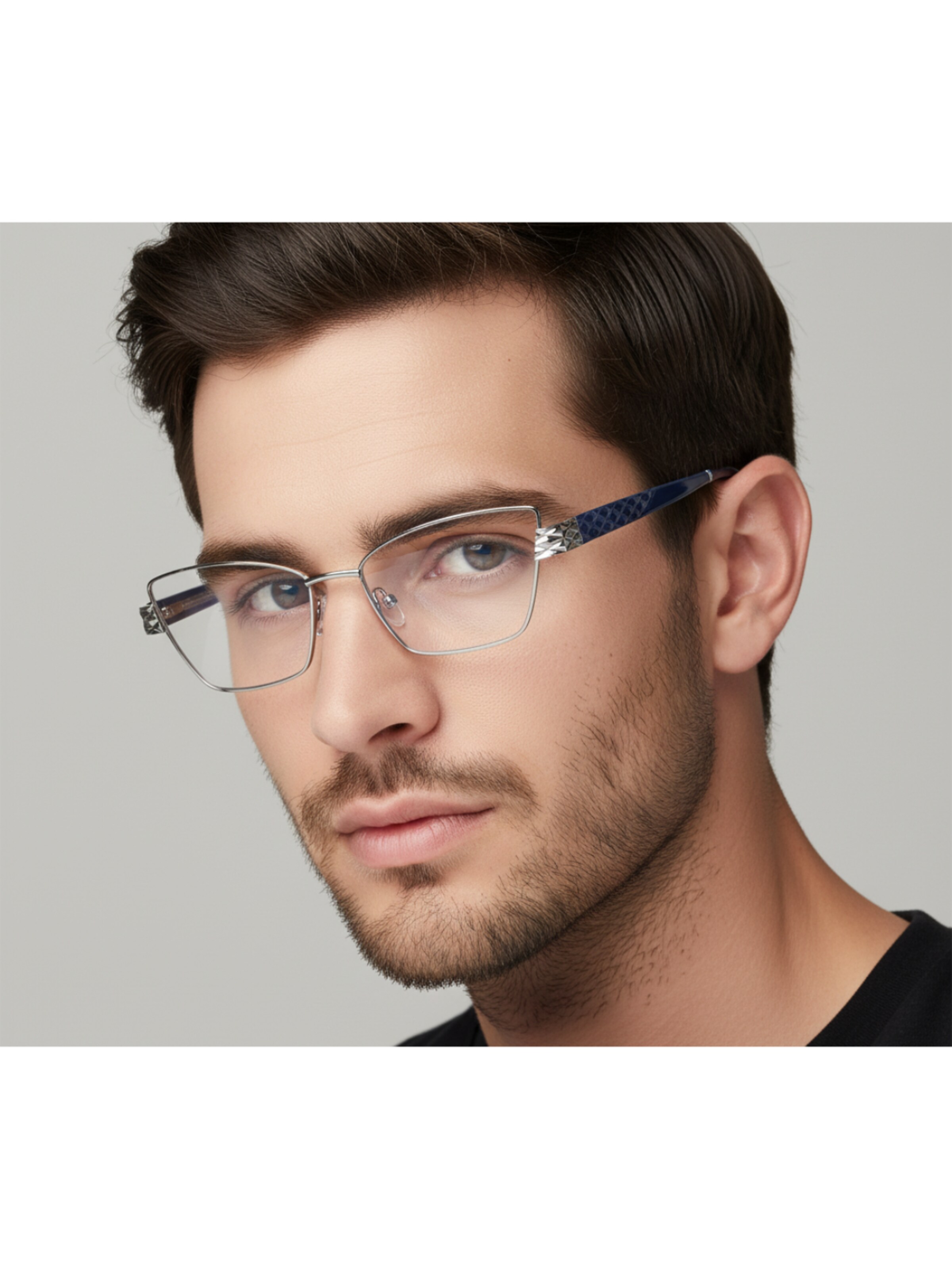 Lunettes de soleil 'Damen Cat-eye Blaulichthemmende Brillen Für Frauen Irous' VEYREY en argent