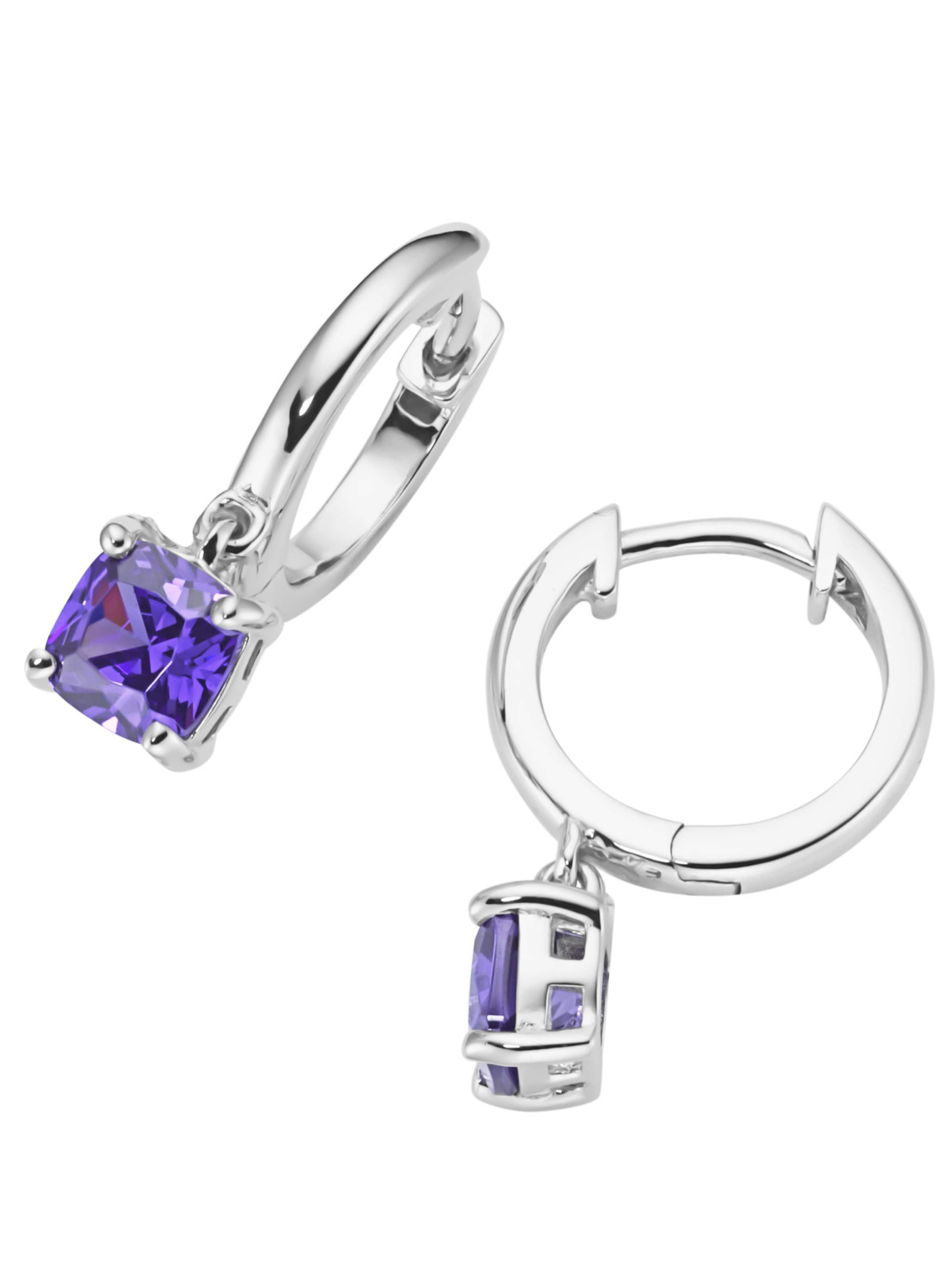 Orecchini di Smart Jewel in lilla: frontale