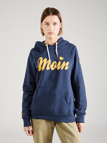 Stitch and Soul Sweatshirt in Blau: Vorderseite