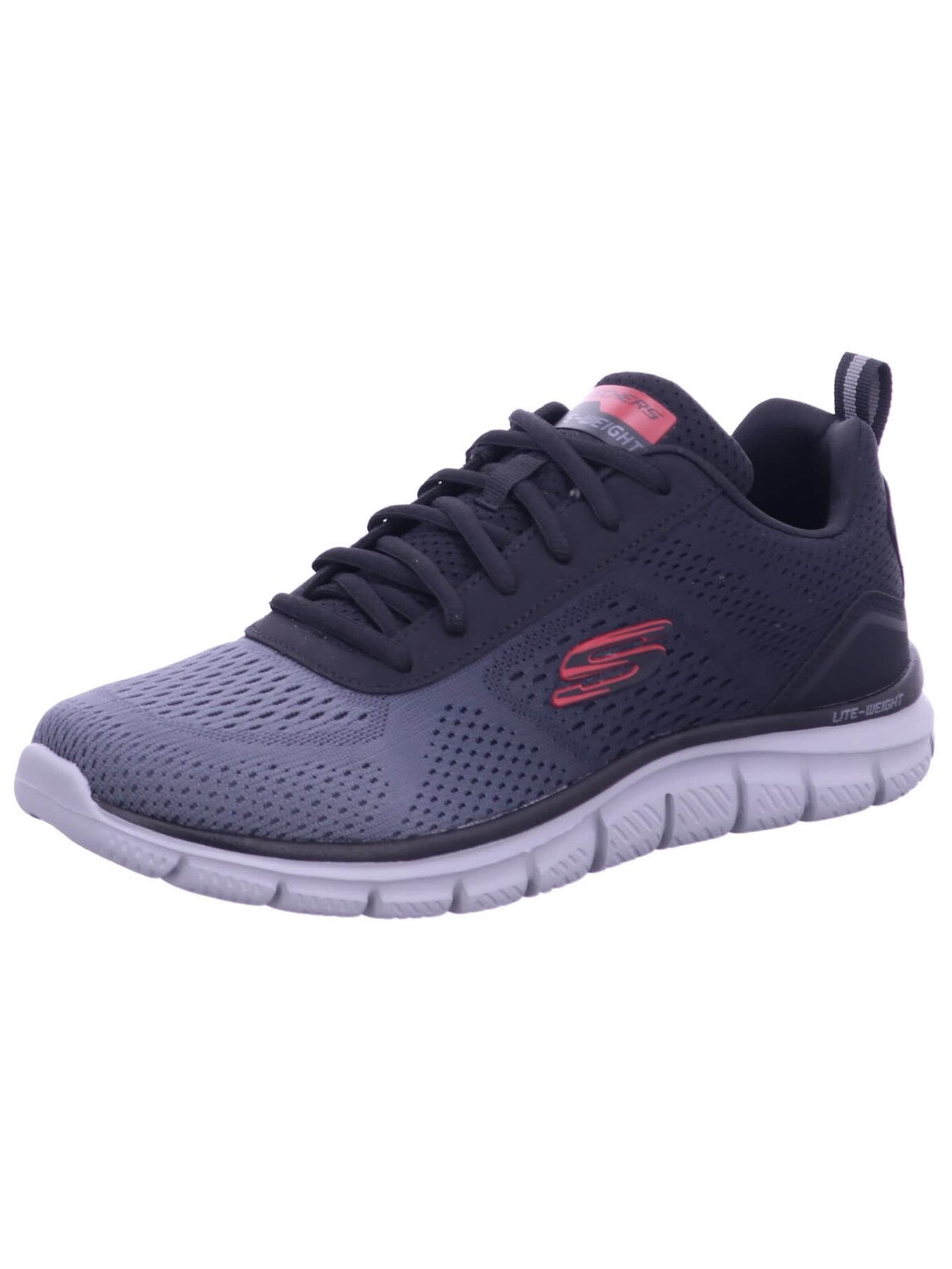 SKECHERS Sneakers 'Schnürschuh Herren 232399 BKCC Kunststoff (Synthetik) in schwarz' in Black: front
