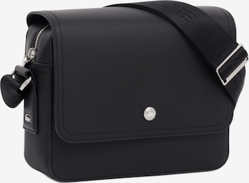LACOSTETorba preko ramena 'Lacoste Petit sac messenger Homme Langon Petit Piqué Noir' - crna boja: prednji dio
