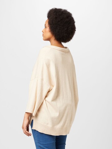 Fransa Curve - Pullover 'KATE' em bege