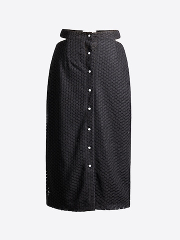 4TAILORS - Saia em preto: frente